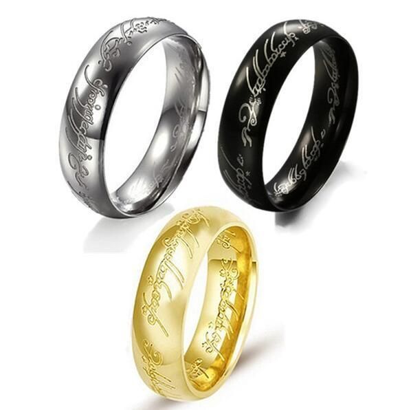 lord of the rings the one ring bilbos hobbit ring 18k gold pure tungsten - The One Ring Wedding Band lord of the rings the one ring bilbos hobbit ring 18k gold pure tungsten - The One Ring Wedding Band