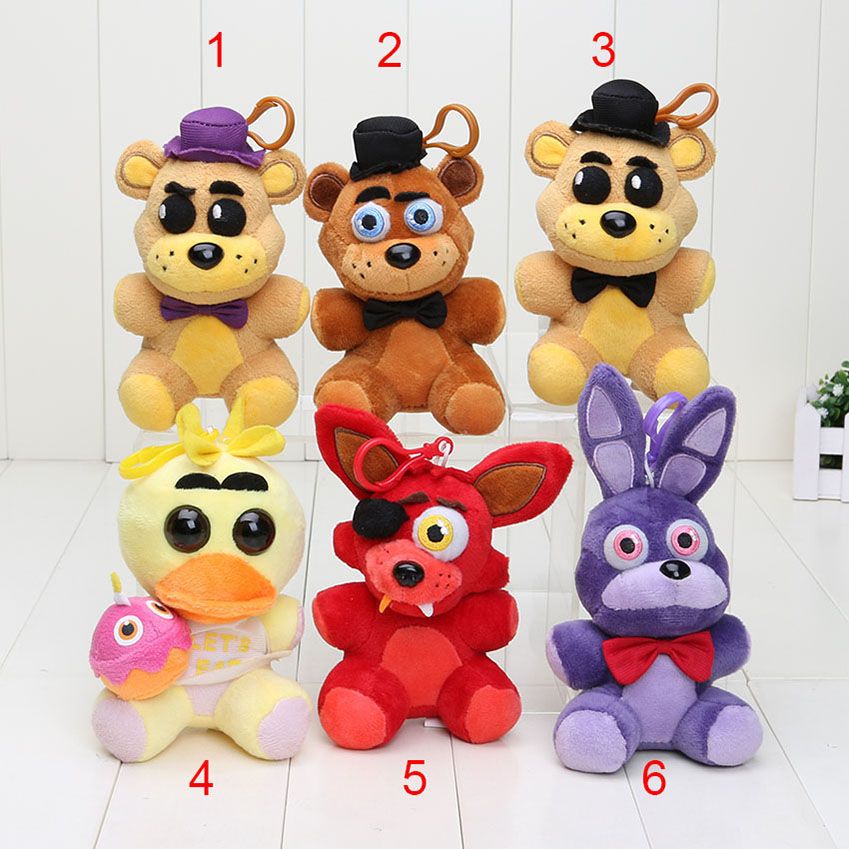 five nights at freddy's plush keychain