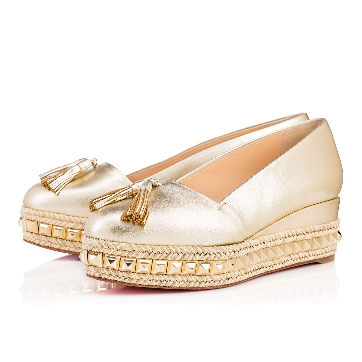 Luxury France Brand Red Bottom Shoes For Women Carmel Wedge Sneaker