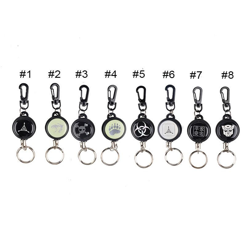 Edc Outdoor Camping Steel Rope Burglar Keychain Stalker Soft Shell