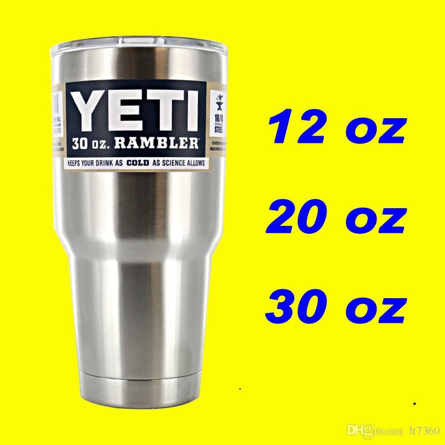 12 Oz Yeti Vacuum Insulated Rambler Colster Insulated Cup Mug Drink