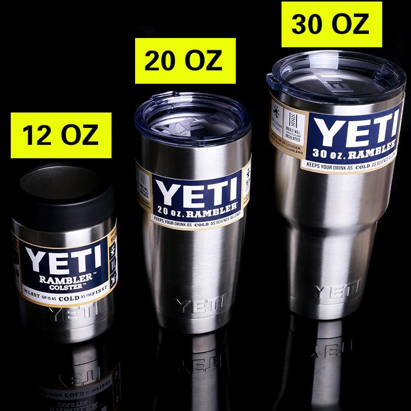 Yeti 30oz 20oz 12oz 10oz Rambler Tumbler Bilayer Insulation Cups Cars
