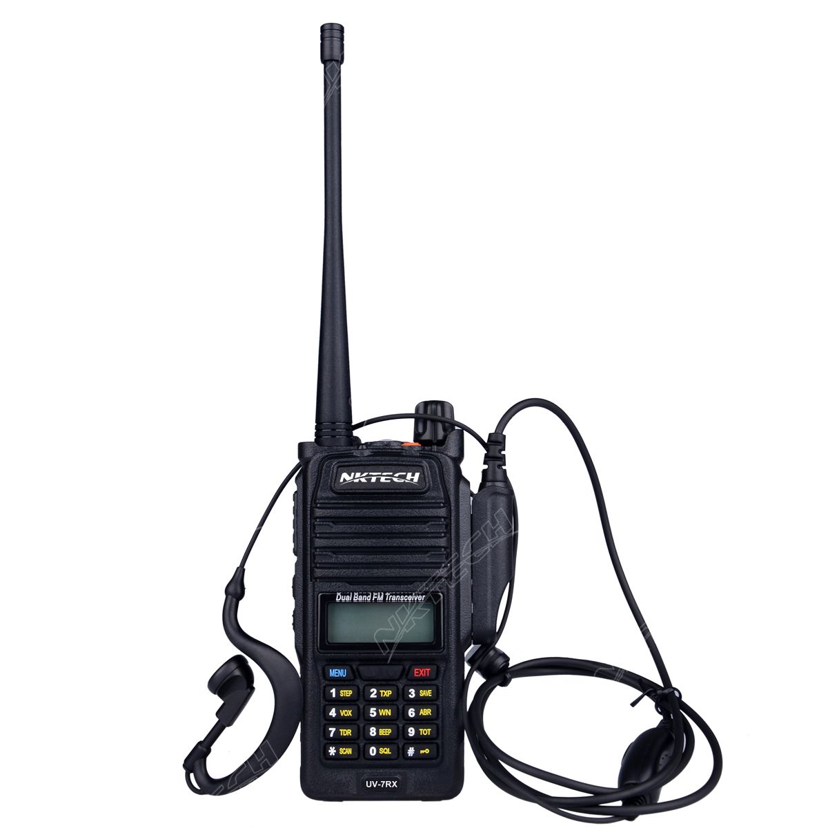 Professional Walkie Talkie Waterproof Nktech Ip57 Uv 7rx With Sos Fm