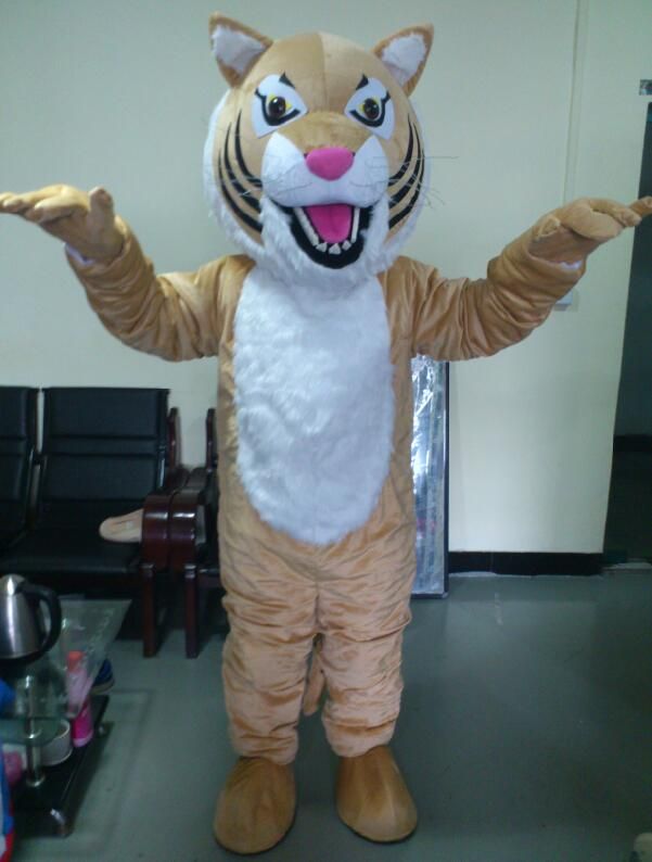 Professional Fierce Wildcat Cat Mascot Costume Suit Adults Mascots