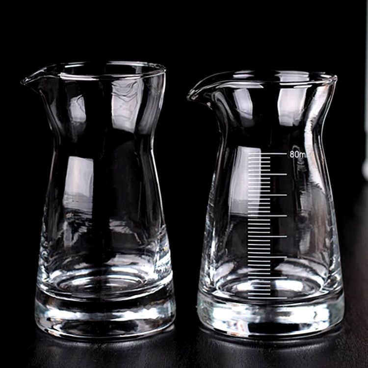 2017 80ml Wine Pourer, Pouring Measure Glass With Scale, Small Volume