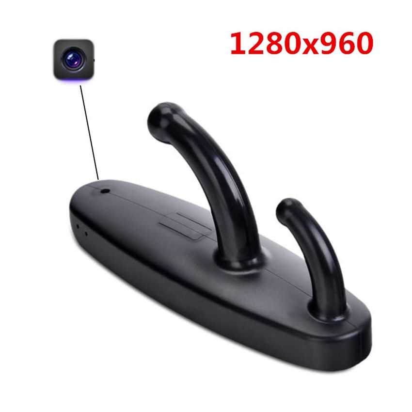 1280*960 Hidden Spy Cam Clothes Wall Hook Hanger Dvr Video Audio