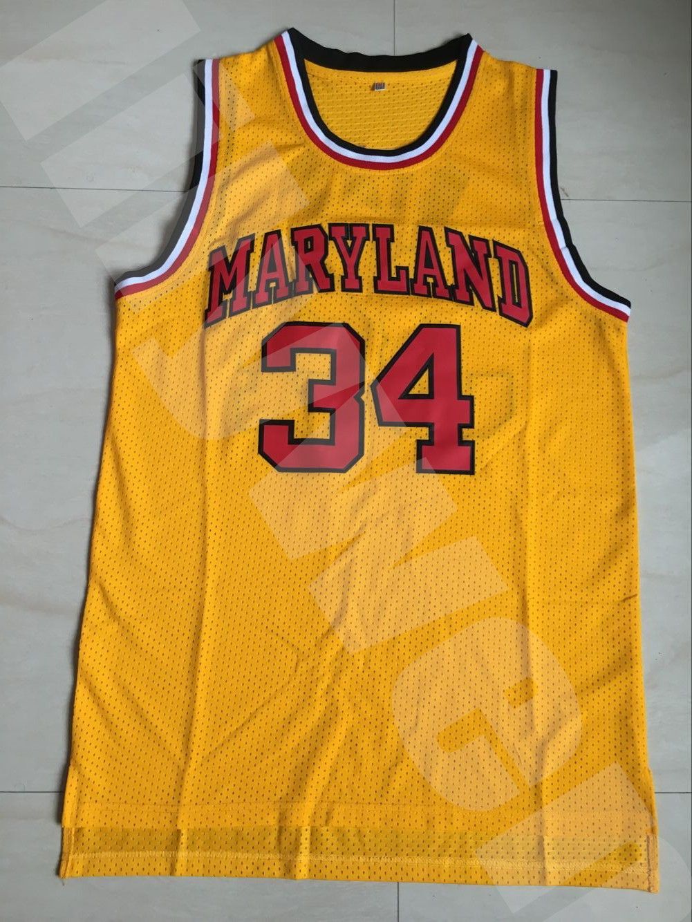 2017 Maryland Terrapins Number 34 College Basketball Jerseys Men'S Stitched And Embroidery