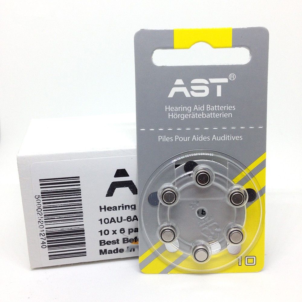 60 X Hearing Aid Batteries 10a ! Hearing Aid Battery. Zinc Air 10/A10