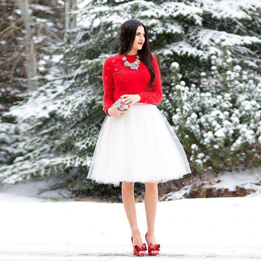 Online Cheap 2016 Cheap Short Tulle Skirts Custom Made White Ivory Knee