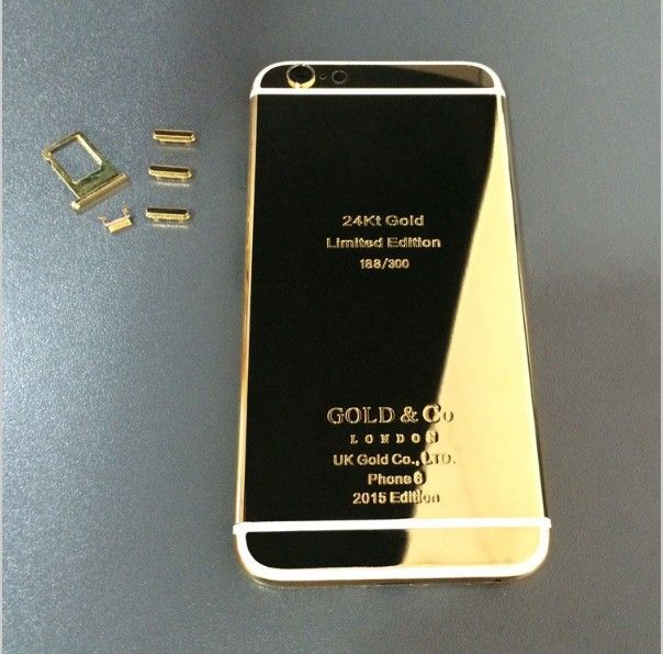 2018 2016 Gold 24k Limited Edition Frame Plated Back Housing For Iphone