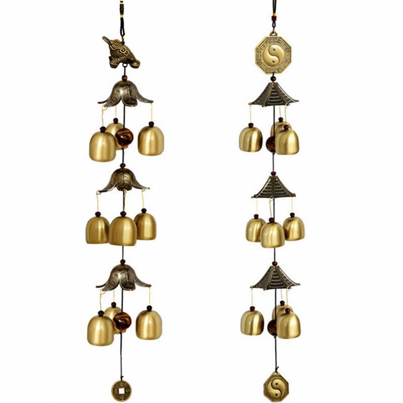 2017 9 Bells Feng Shui Windchimes Home Decoration Outdoor Wind Chimes