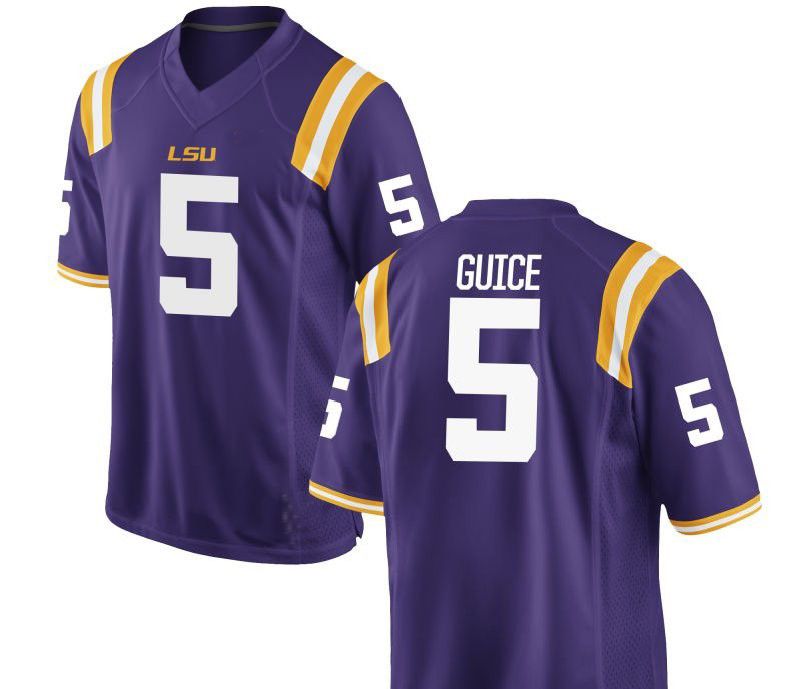 2017 Custom Lsu Tigers 5 Derrius Guice 7 Leonard College