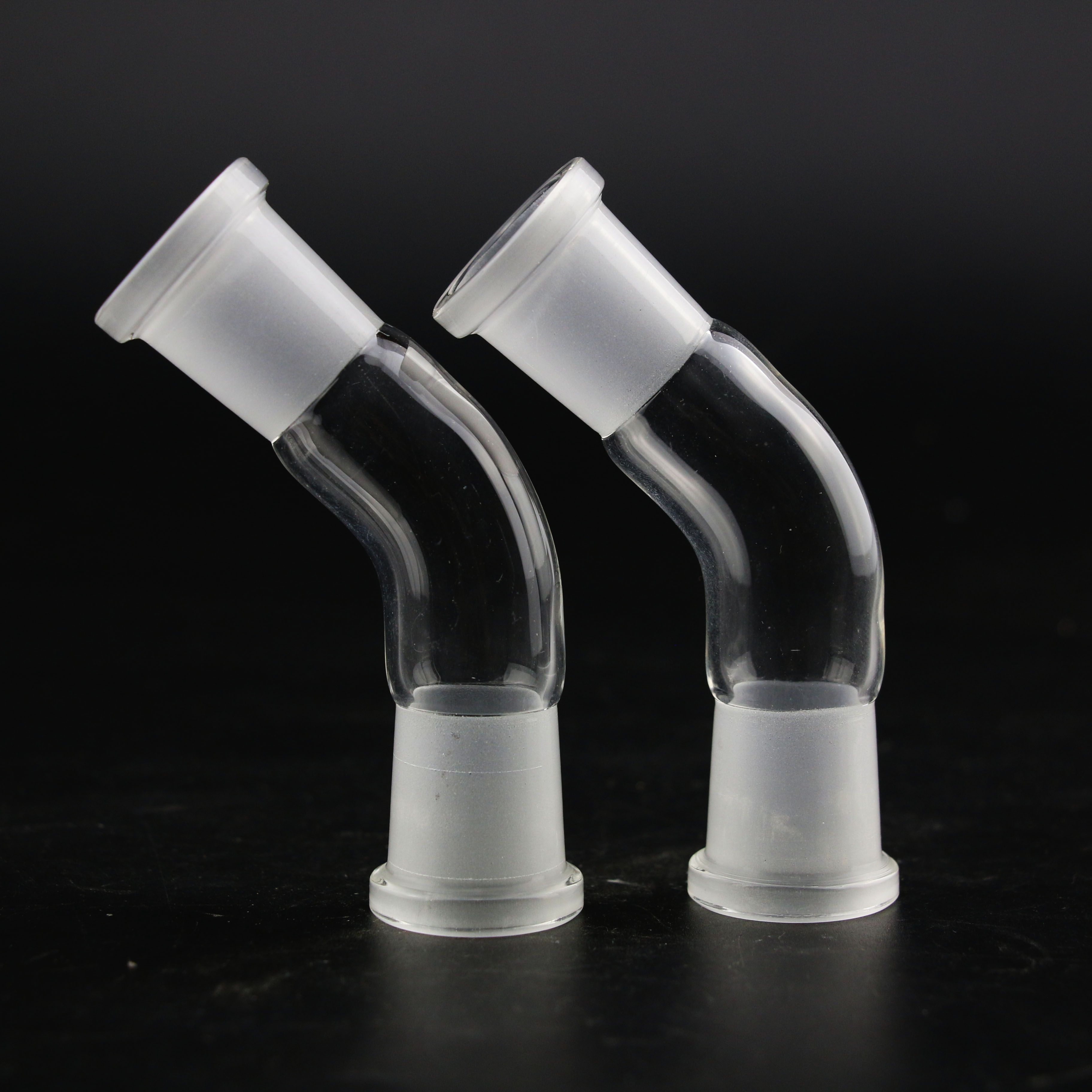 2017 New Glass 45 Degree Adapter Smoking Bowl Joints Connector Smoking