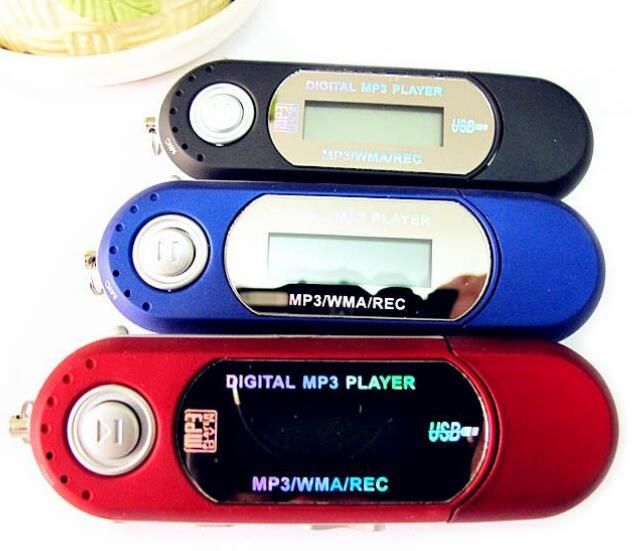 Dhl Fast Real 8gb Memory Aaa Battery Usb Digital Mp3 Players /Voice