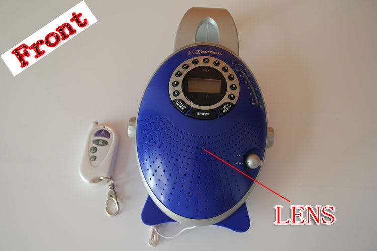 Online Cheap Bathroom Spy Remote Control Shower Hidden Radio Camera