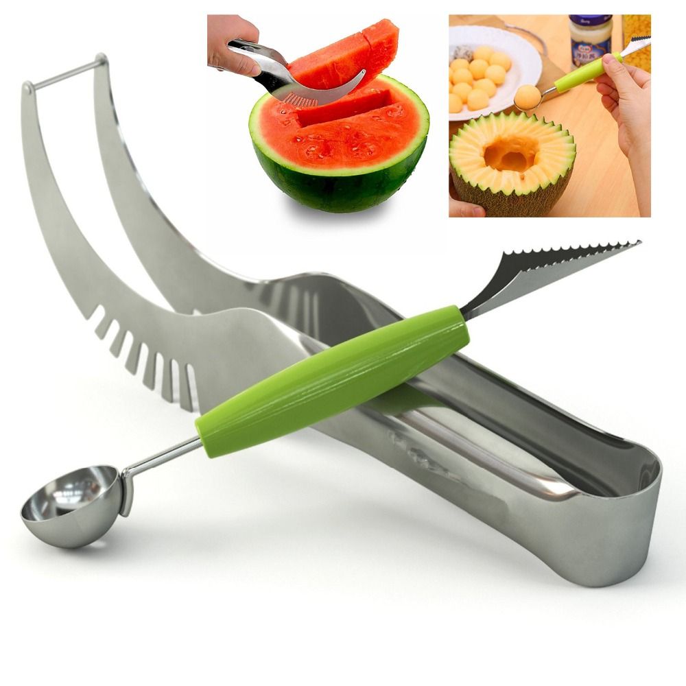 /Sets Melon Cutter Knife Slicer Melon Baller Spoon Watermelon Cutter