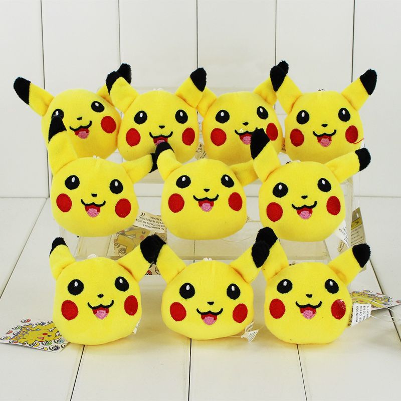 pikachu plush keyring