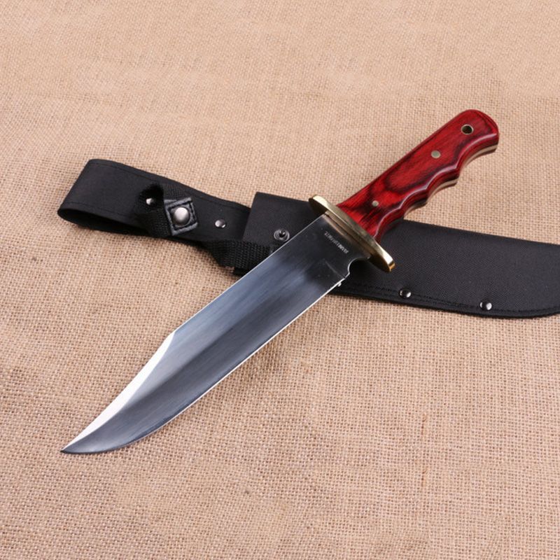 2016 New Top Quality Fixed Blade Bowie Hunting Knife Outdoor Camping