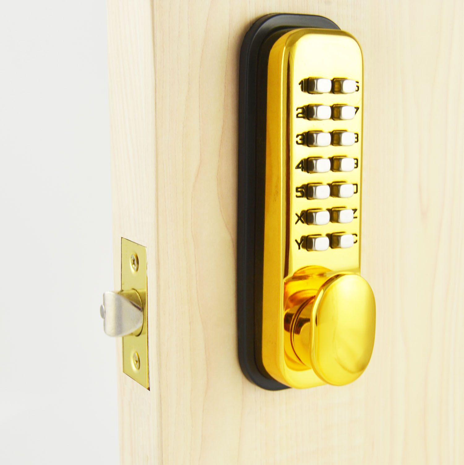 2016 Mechanical Password Door Lock,Bedroom Code Locks, Color Gold From