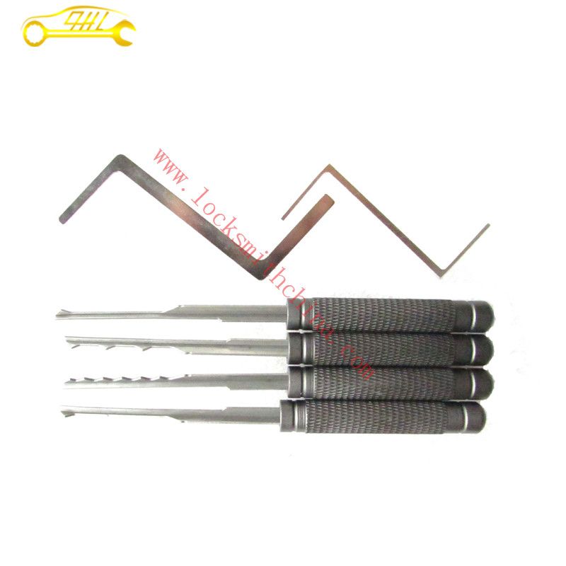 Huk Locksmith Tools Thunder Lock Pick Rake Set Grey 4+2 Lock Picks For