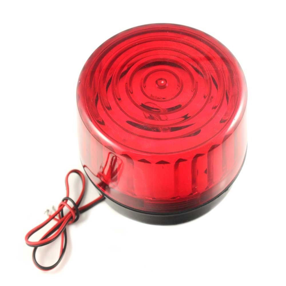 Red Led Flash Siren 12v Security Light Alarm Strobe Warning Alert Lamp