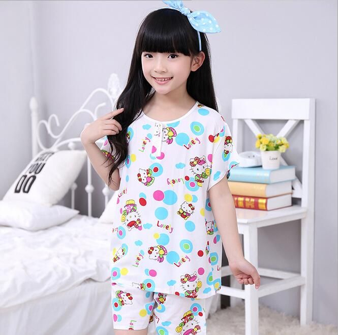 Kids Girl Cotton Pajamas Baby Clothes Set Children Sleeping Wear Children Sleeping Wear Set Girl