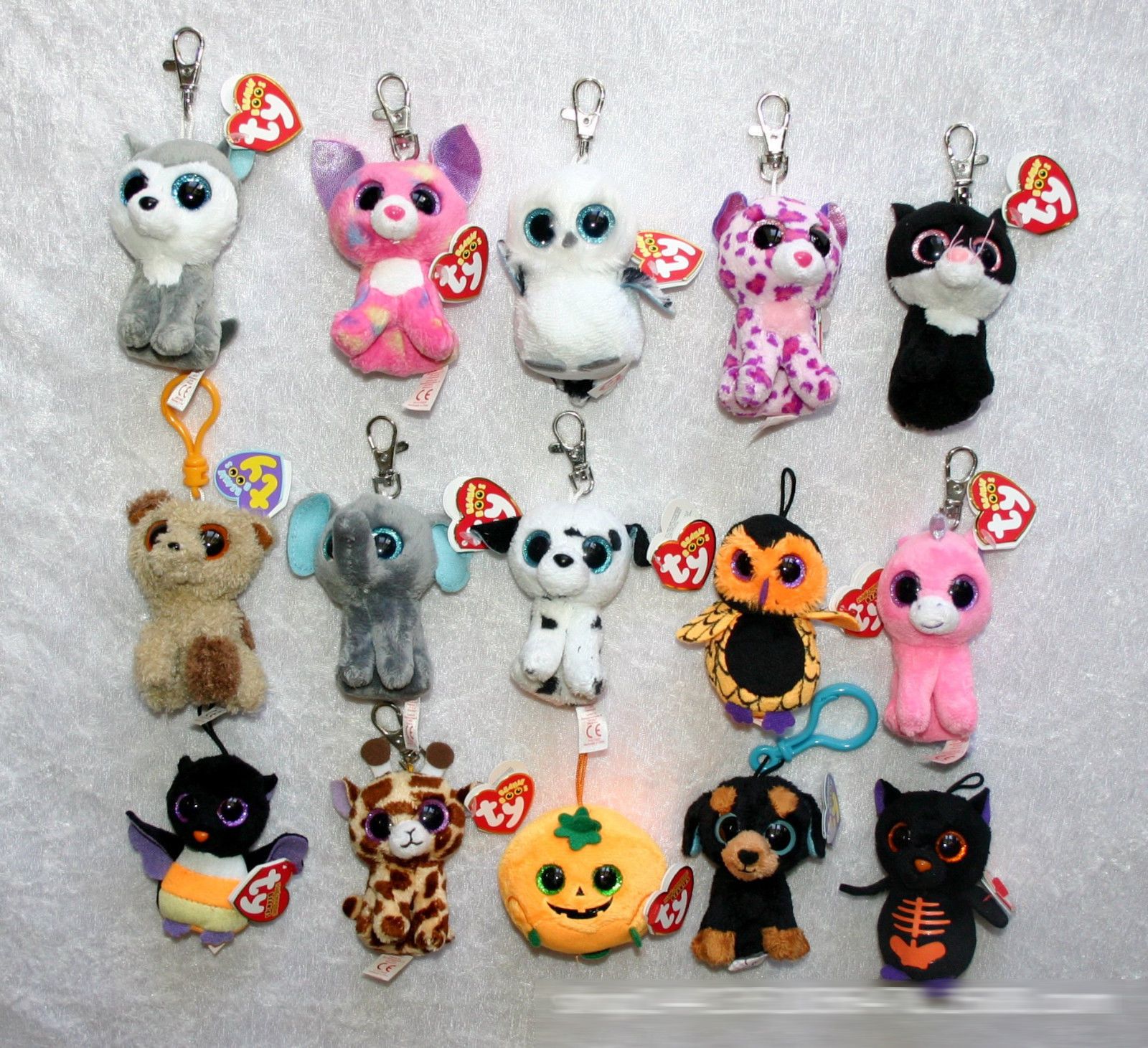 2016 Ems Ty Beanie Boos Plush Toys Keychain Simulation Animal Ty