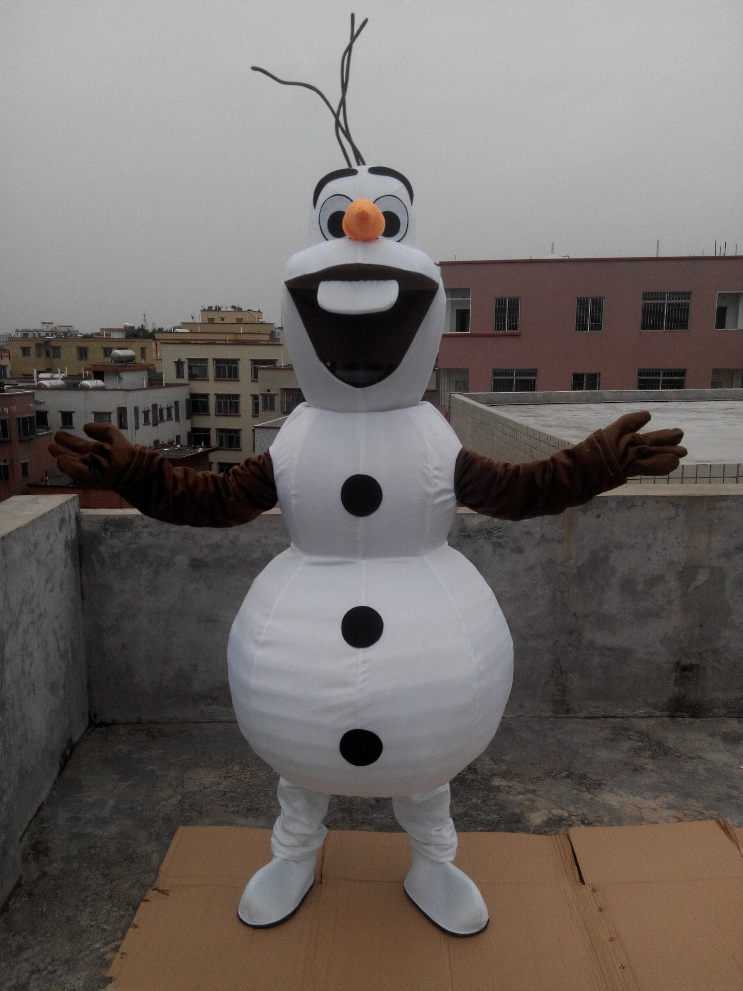 High Quality Adult Size Olaf Mascot Costume Adult Size Olaf Mascot