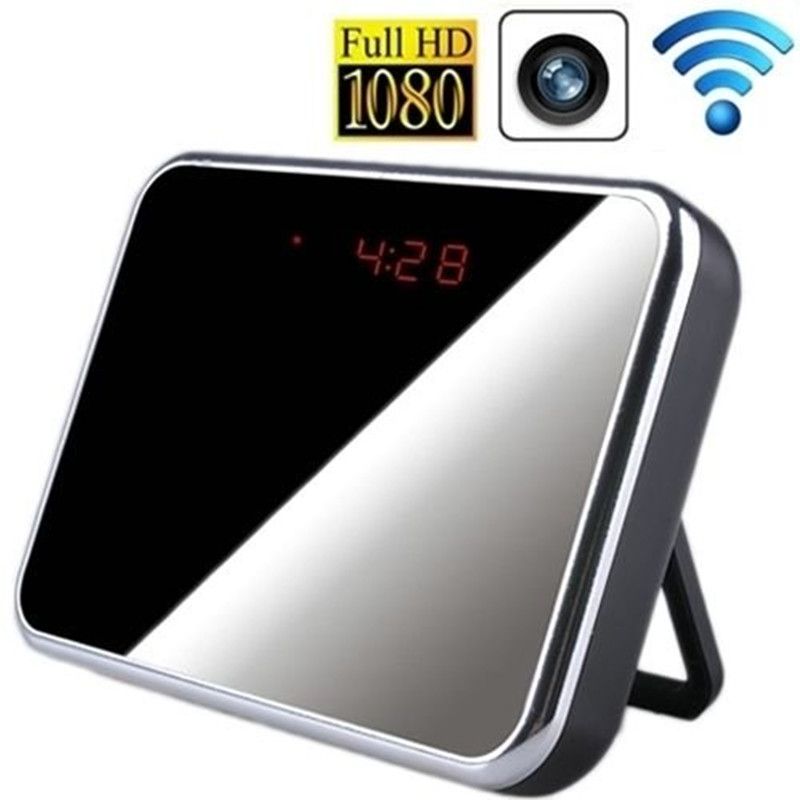 Wifi Spy Camera Alarm Clock Nanny Cam Support Motion Detect 90 Degree