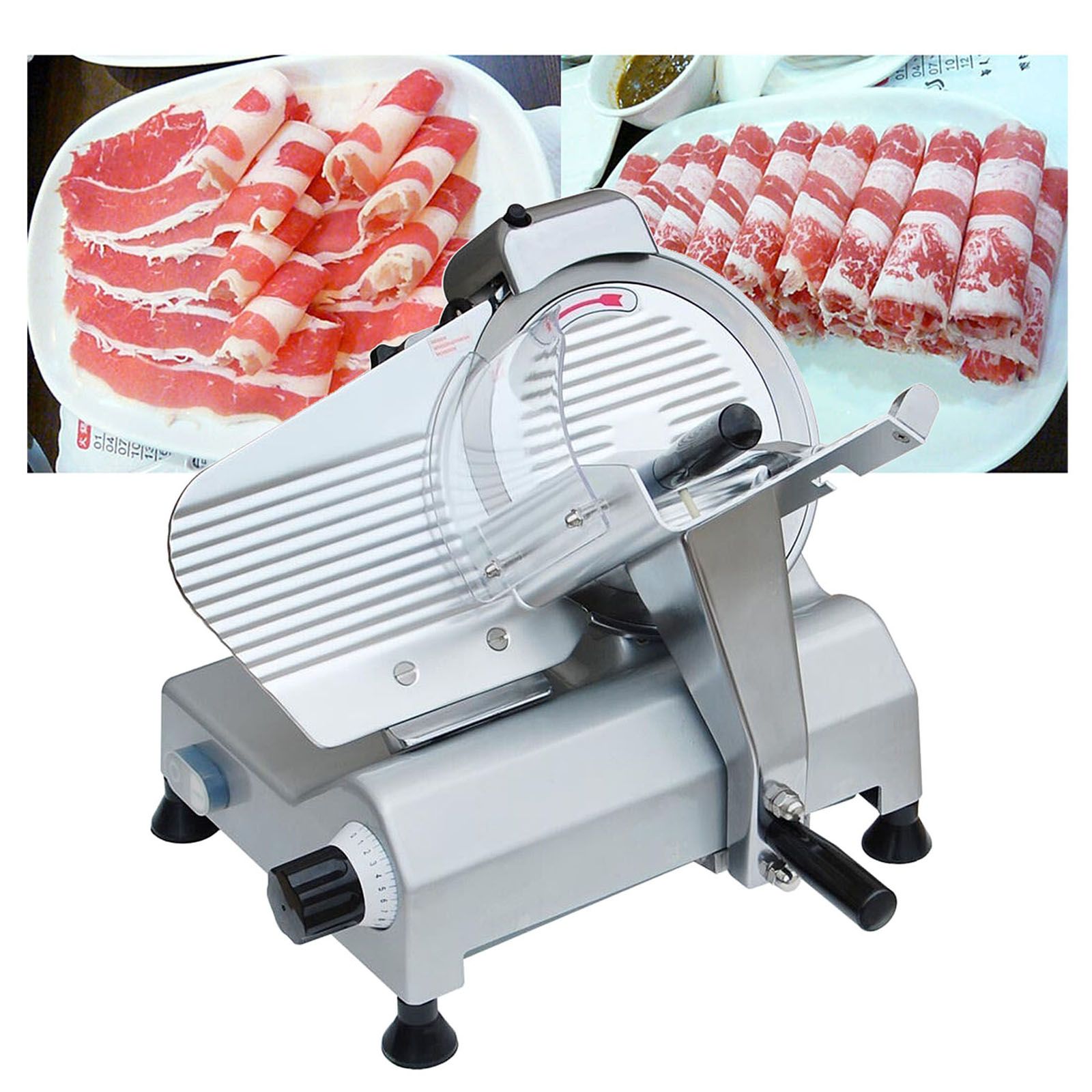 2017 Commercial 10 Inch Blade Deli Meat Slicer 240w 530rpm Food Cheese