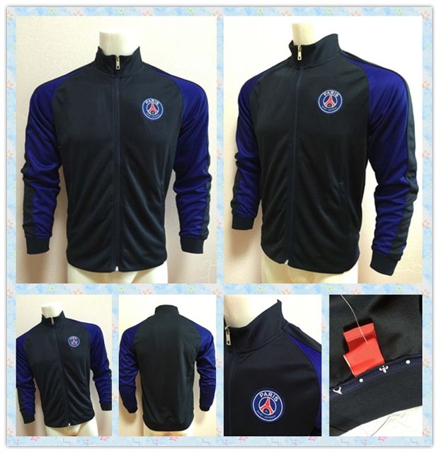 blue and black psg tracksuit