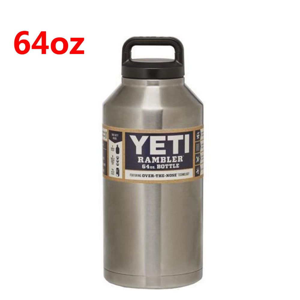 64oz Yeti Outdoor Sport Coolers 18/8 Stainless Steel Vacuum Flask