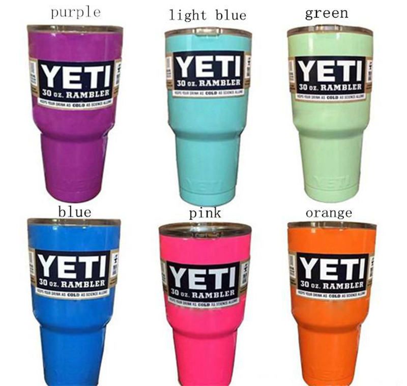 Colorful Yeti Cup 30oz Yeti Large Capacity Stainless Steel Tumbler Mug