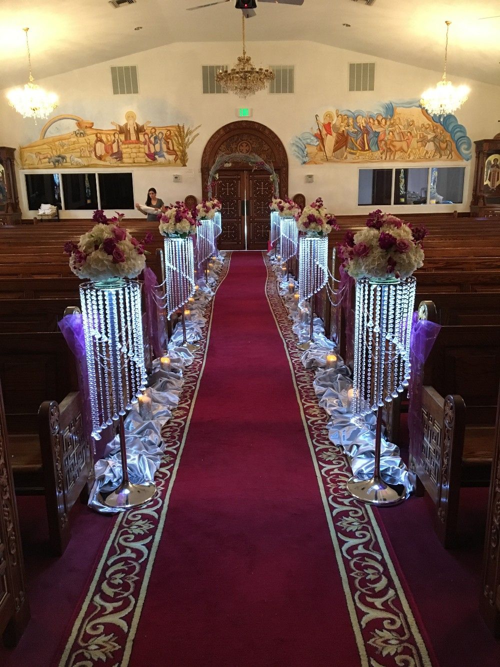 2016 Luxury Crystal Wedding Flower Stand Walkway Wedding Road Lead