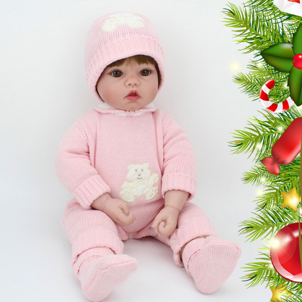 50cm Silicone Reborn Baby Doll Vinyl Baby Dolls Lifelike Baby Newborn Handmade Realistic Fake