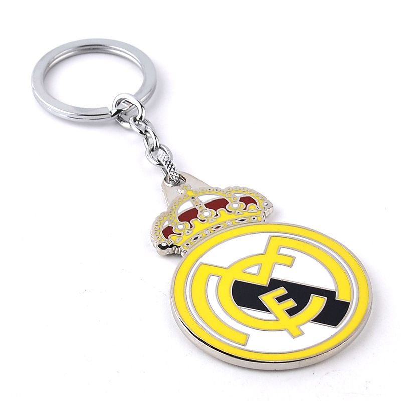 Metal Sport Key Chain Spain Real Madrid Cf Logo Keychain Football Fans