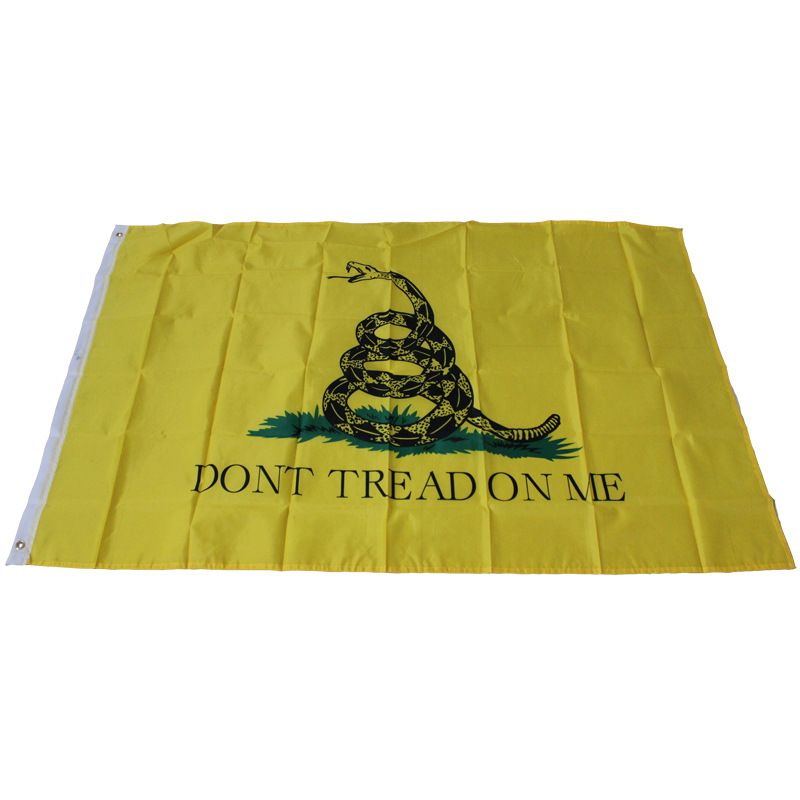 2017 Yellow Flag Manufacturers Selling Snake Dont Tread On Me Don'T Get