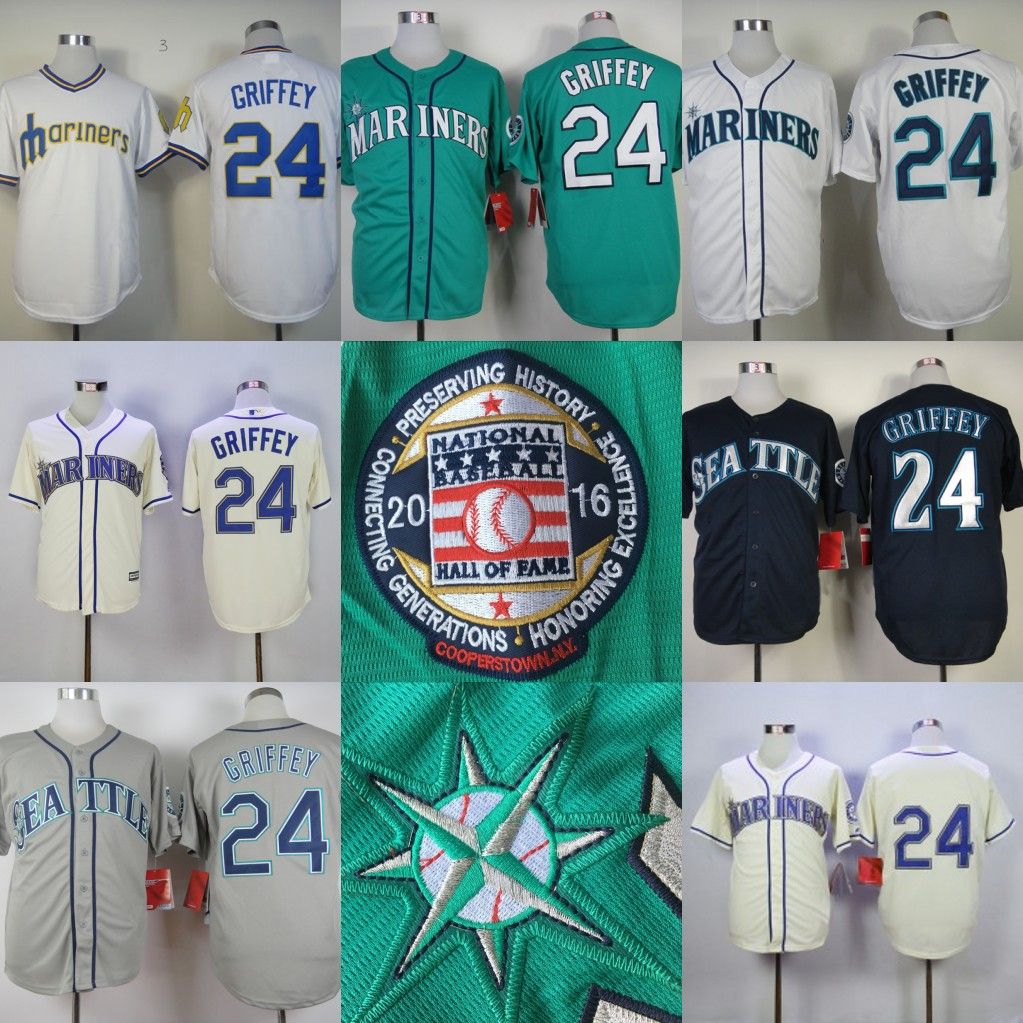 2017 Seattle Mariners 24 Ken Griffey Jr 2016 Hall Of Fame Induction