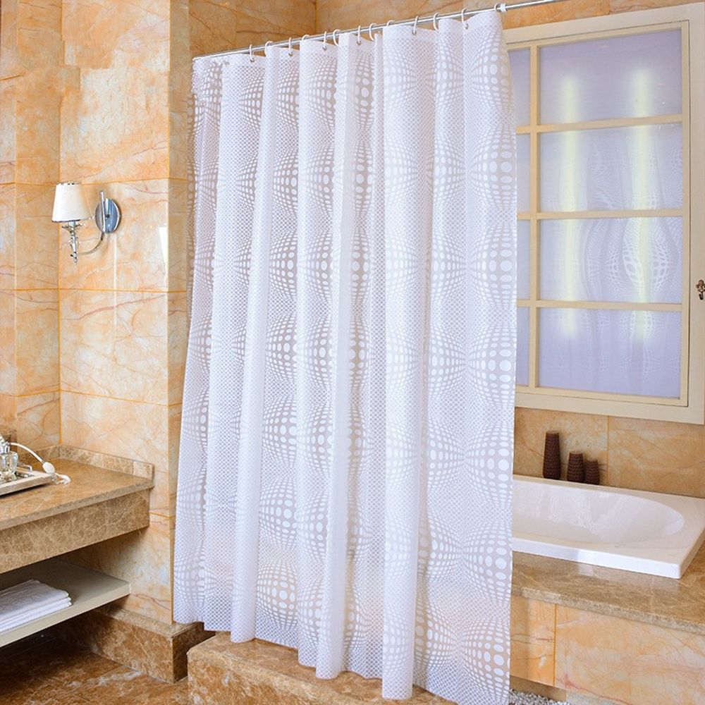 2017 2016 New Style White Peva Material 180x180cm Bathroom Accessories