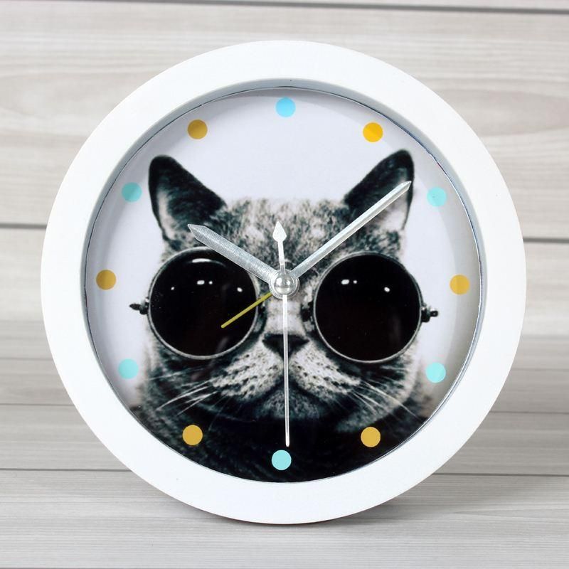 Animal Kitten Alarm Clock Cat Clock Home Decoration Desktop Clock