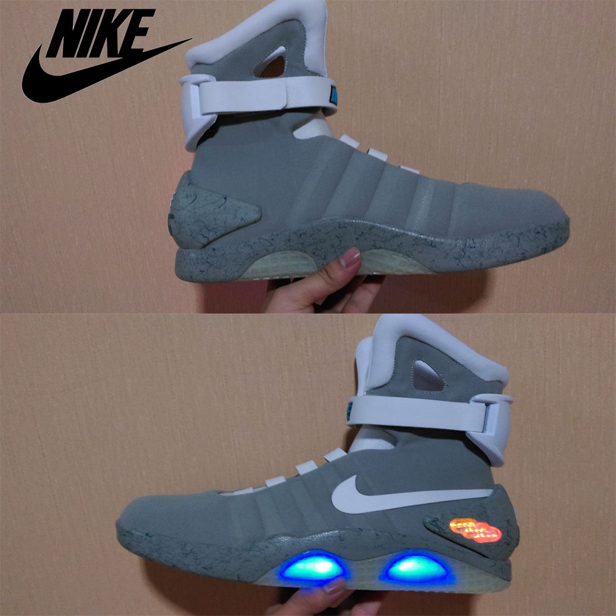 With Original BoxNIKE AIR MAG Back To The Future LED Shoes