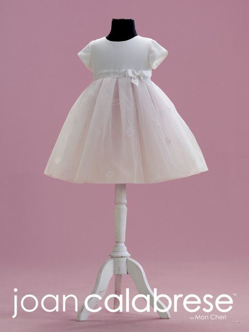 2016 Satin And Tulle Tea Length A Line Baby Dress With Satin Short