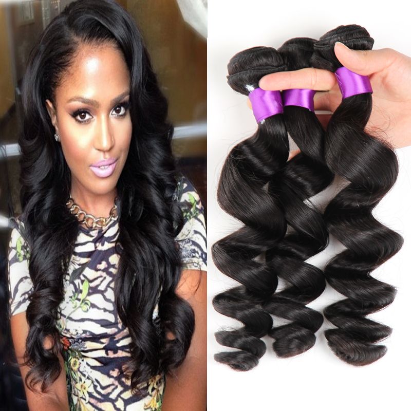 Loose Wave Brazilian Hair 4 Bundles Brazilian Loose Wave Virgin Hair