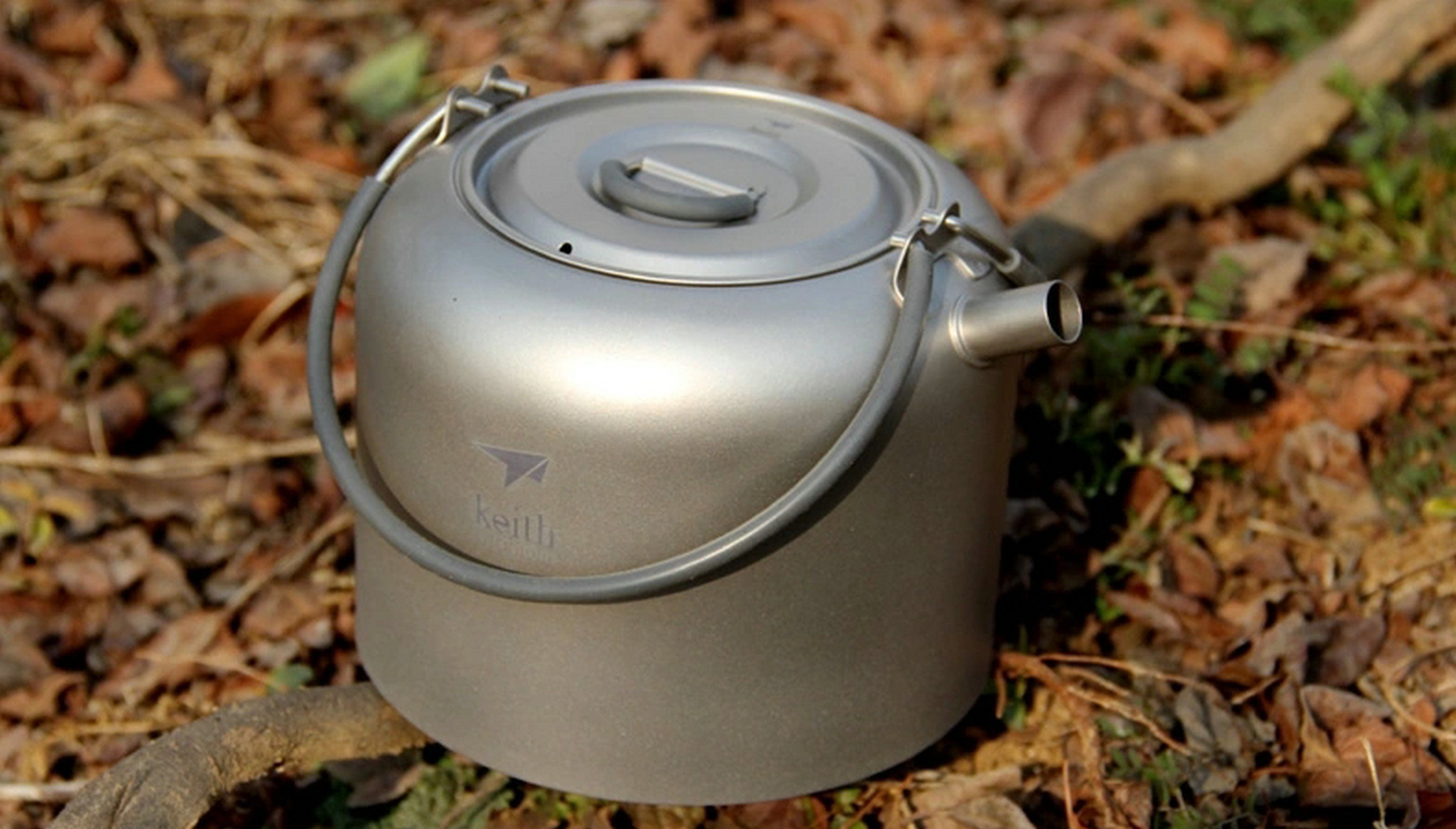 Keith Titanium Kettle Ti3907 Camping Picnic Coffee Tea Pot Cookware