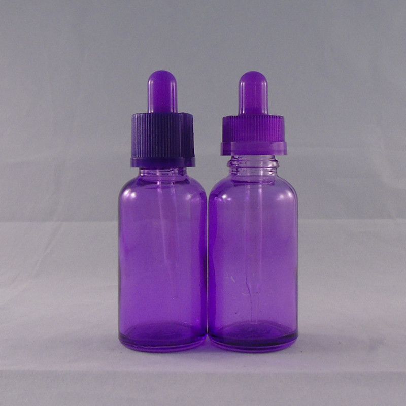 New Design 30ml Purple Glass Dropper Bottles, Glass Dropper Bottles