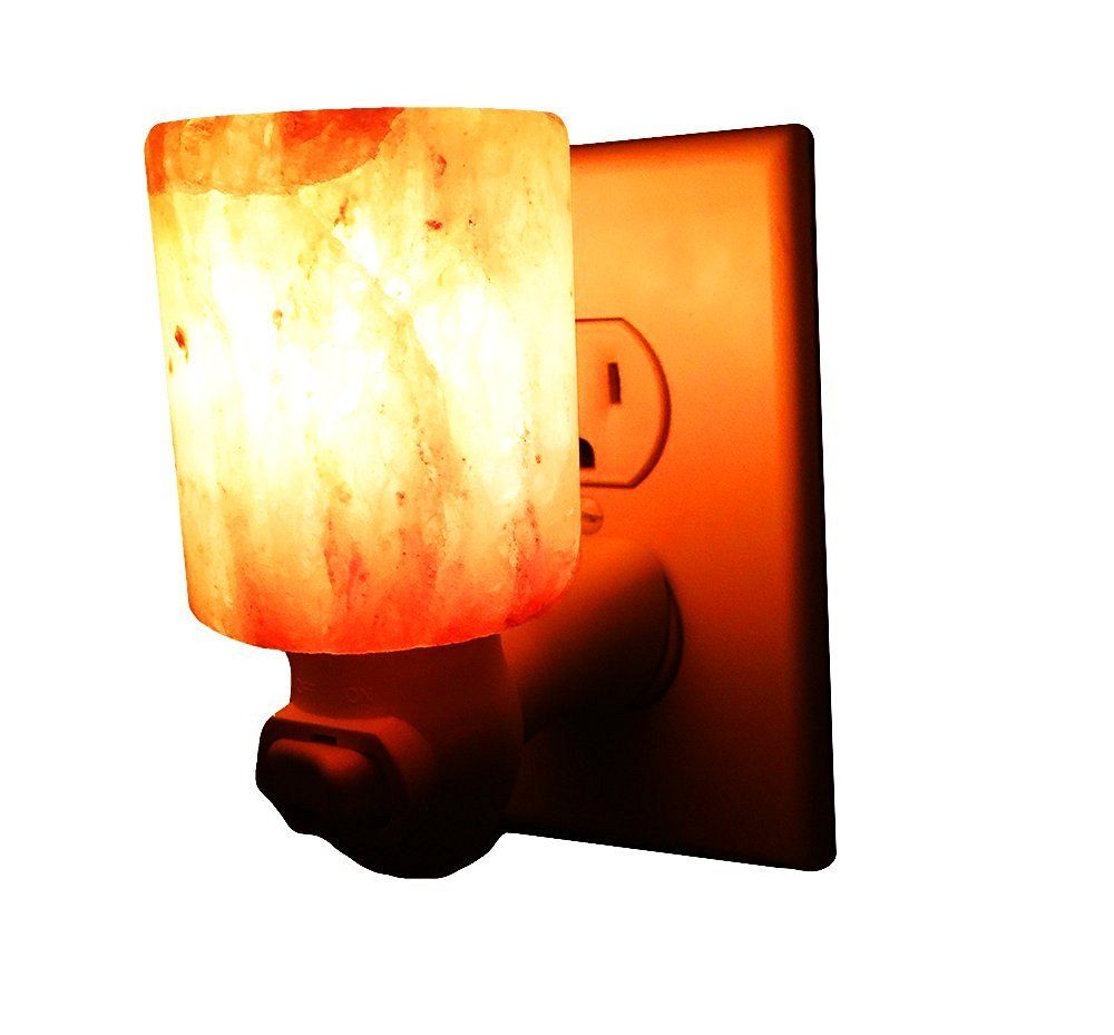 2017 Natural Himalayan Salt Night Light Decorative Air Purifier Wall Lamp Cylinder Light Nursery ...