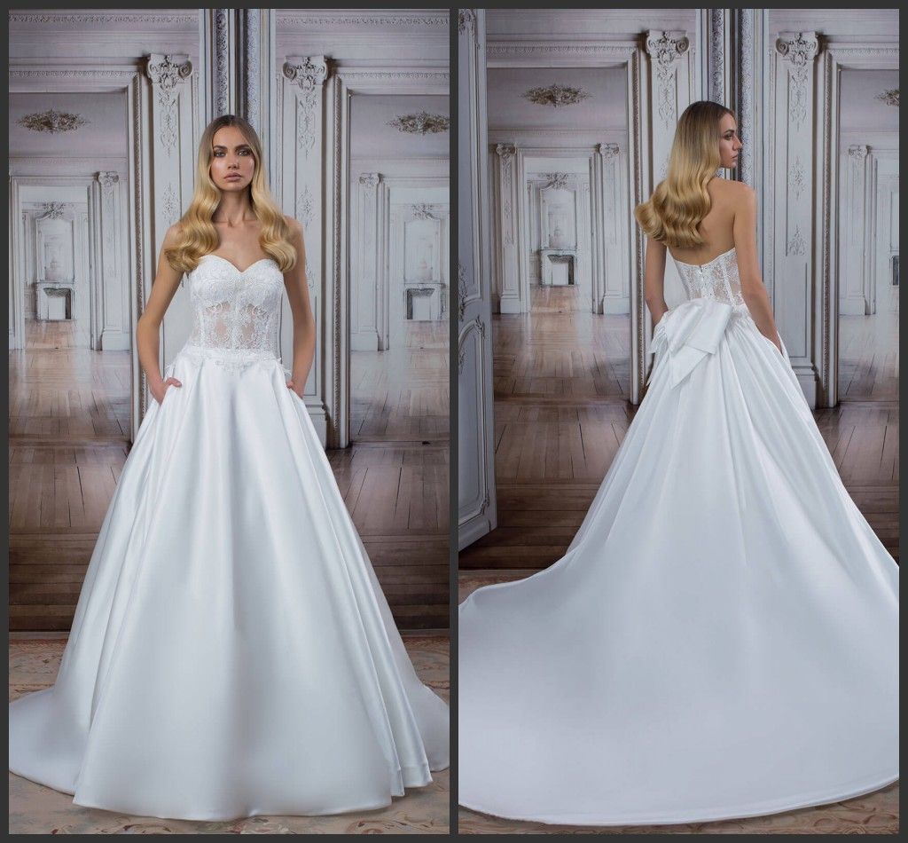 pnina tornai satin ball gown