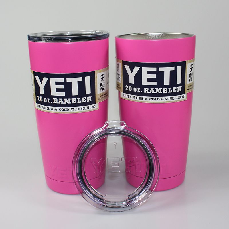 20 Oz Pink Yeti Tumbler Rambler Cups Yeti Coolers Cup Yeti Sports Mugs