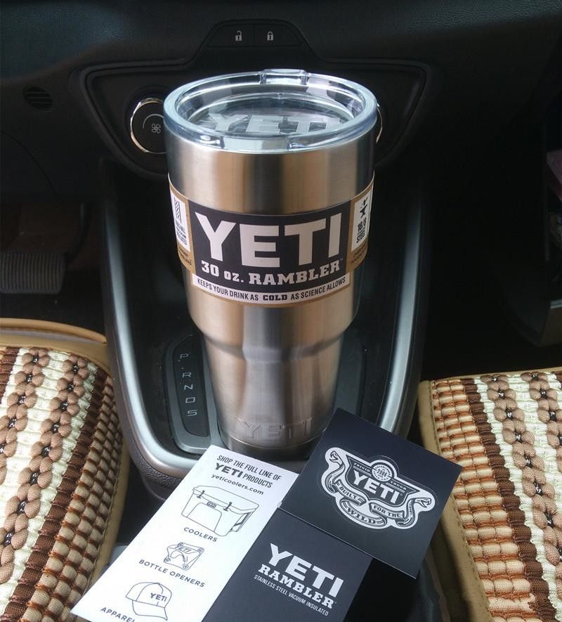 Yeti 30 Oz Cup Cooler Yeti Rambler Tumbler For Travel Vehicle Beer Yeti