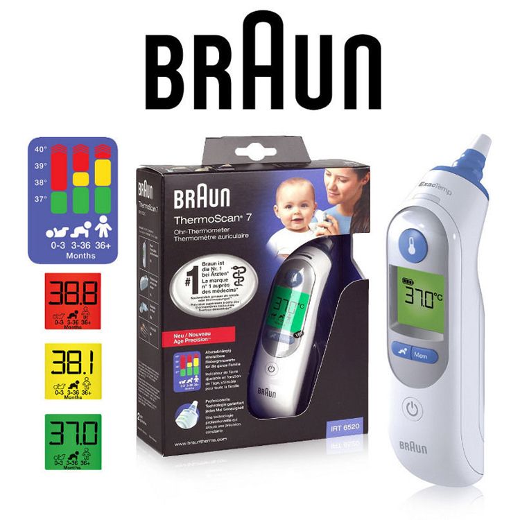 Braun Thermoscan Irt6520 7 Infrared Ear Thermometer,Outdoors Outdoor